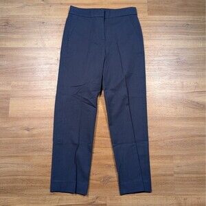 J Crew Kate Pant Women Size 4 Blue Straight Leg Trouser Business Casual NWT